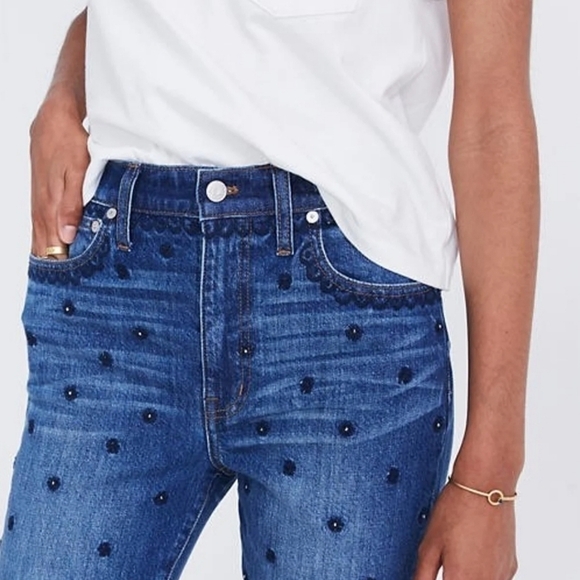 Madewell the high rise slim boyjean beaded edition - Picture 3 of 8